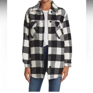 RDI Buffalo Plaid Shirt Jacket Shacket Size L